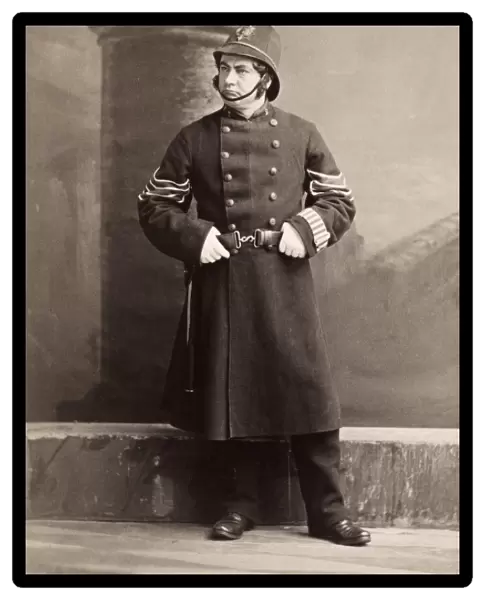 POLICE OFFICER. Late 19th century American photograph