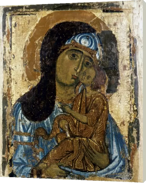 OUR LADY OF TENDERNESS. Icon. Novgorod School, Russia, mid-12th century
