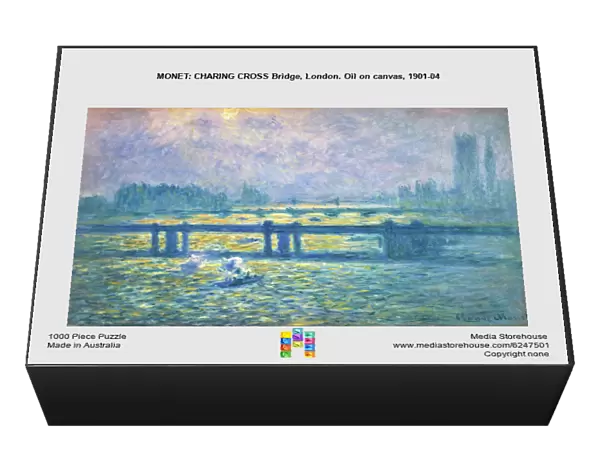 MONET: CHARING CROSS Bridge, London. Oil on canvas, 1901-04