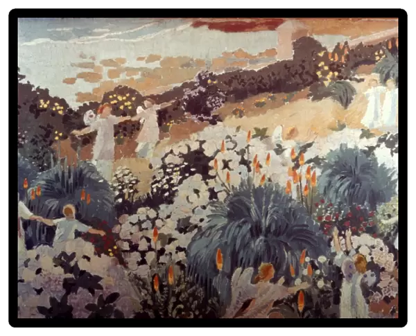 DENIS: PARADISE, 1912. Maurice Denis: Paradise. Wood, 1912