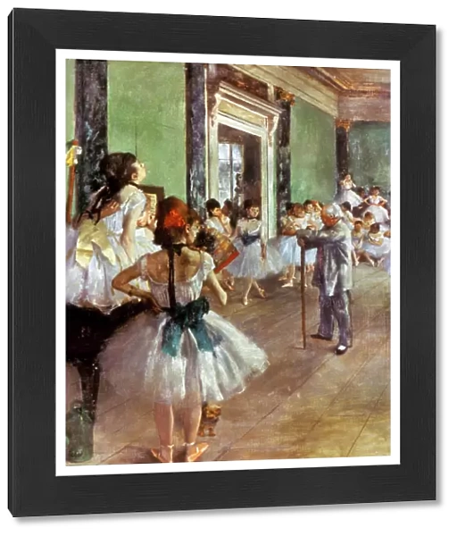 DEGAS: DANCE CLASS, c1874. Edgar Degas: The Dance Class. Oil on canvas, c1874