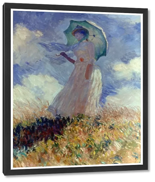 MONET: WOMAN  /  PARASOL, 1886. Claude Monet: Woman with a parasol. Canvas, 1886