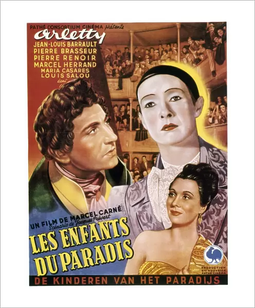 CHILDREN OF PARADISE, 1945. French poster for the film Les Enfants du Paradis ( Children of Paradise ), 1945, directed by Marcel Carn