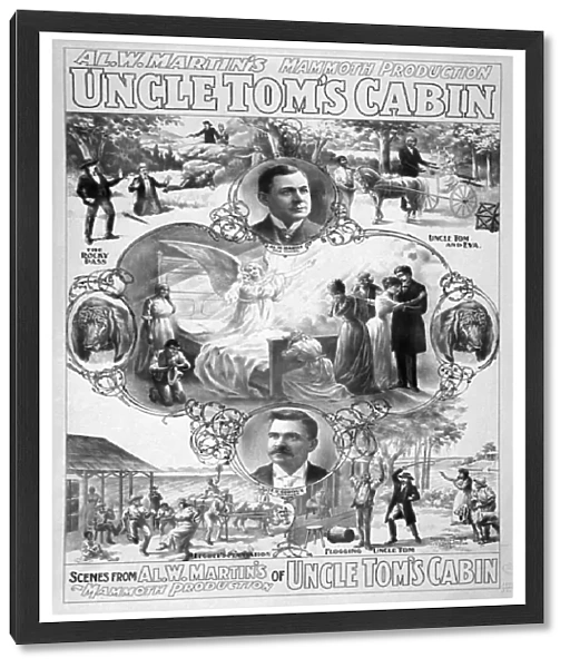 UNCLE TOMs CABIN, c1899. Lithograph poster, c1899, for Al W. Martins Mammoth production of Uncle Toms Cabin, by Harriet