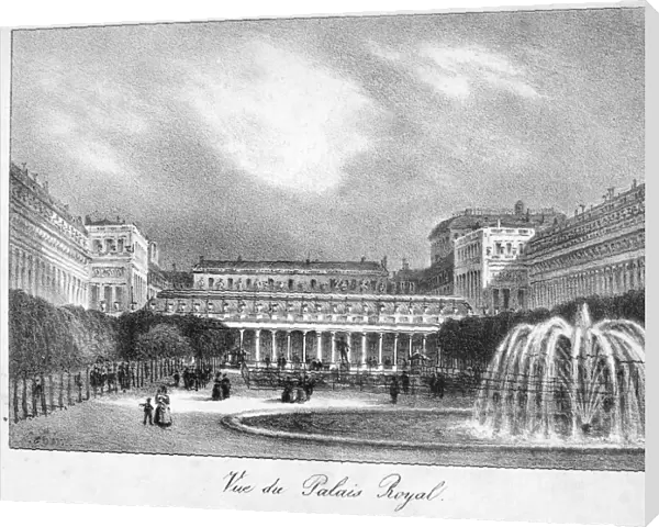 PARIS: PALAIS ROYAL, c1830. Lithograph, French, c1830