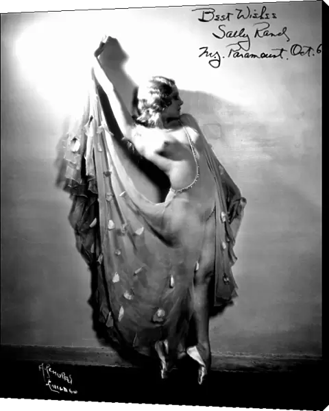 SALLY RAND (1904-1979). American burlesque dancer. Photographed in 1933