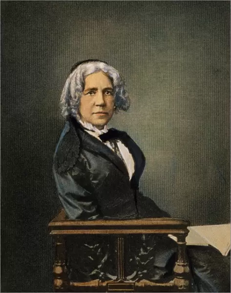 MARIA MITCHELL (1818-1889). American astronomer. Engraving, 19th century, after a photograph