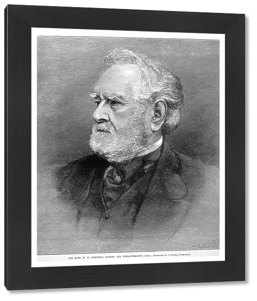 WILLIAM WILSON CORCORAN (1798-1888). American financier and philanthropist. Wood engraving, American, 19th century