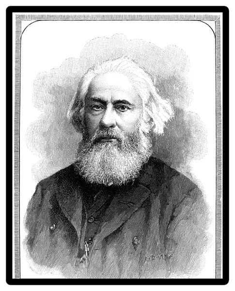 WILLIAM HUGGINS (1824-1910). English astronomer. Line engraving, 1891