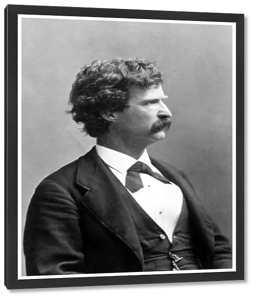 SAMUEL LANGHORNE CLEMENS (1835-1910) Mark Twain. American writer and humorist. Photograph, c1880
