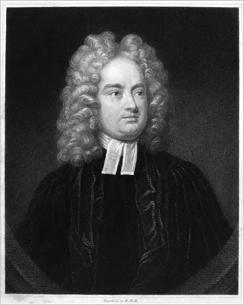 JONATHAN SWIFT (1667-1745). English churchman and writer. Stipple engraving, English, 19th century