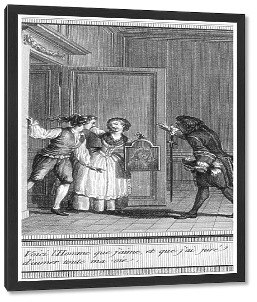PREVOST D EXILES (1697-1763). Antoine Fran├ºois Prevost D Exiles. French novelist. Copper engraving from a 1783 edition of Manon Lescaut
