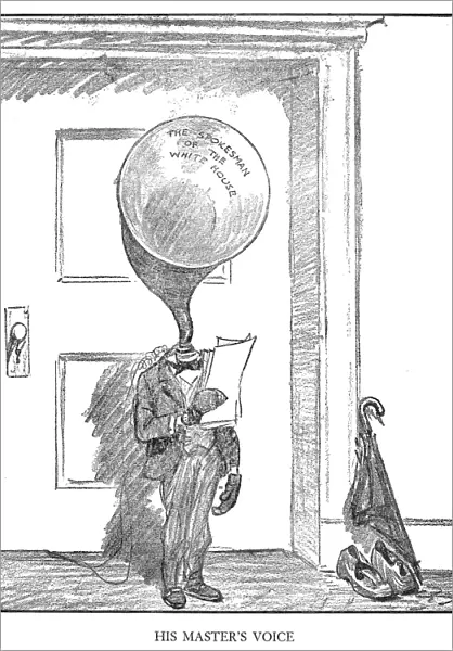 Cartoon by Rollin Kirby from the New York World featuring President Calvin Coolidge, 11 February 1926