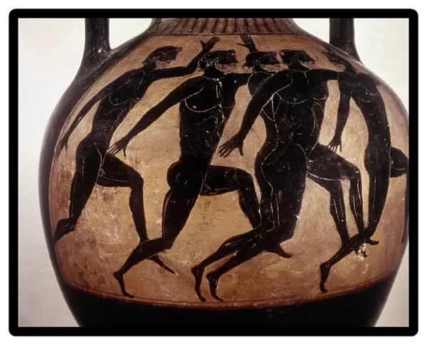 A foot-race. 6th century B. C