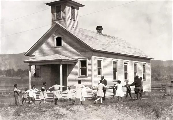 Pleasant Green School, a one-room schoolhouse known as one of the best African American schools in the County. All the children are Agricultural Club workers from Marlinton, West Virginia. Photograph by Lewis Hine, 6 October 1921