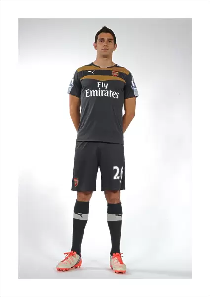 Arsenal's Newcomer Emiliano Martinez at 2015-16 First Team Photocall