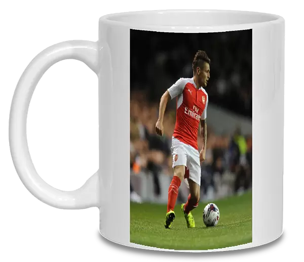 Mathieu Debuchy (Arsenal). Tottenham Hotspur 1: 2 Arsenal. Capital One Cup. 3rd Round