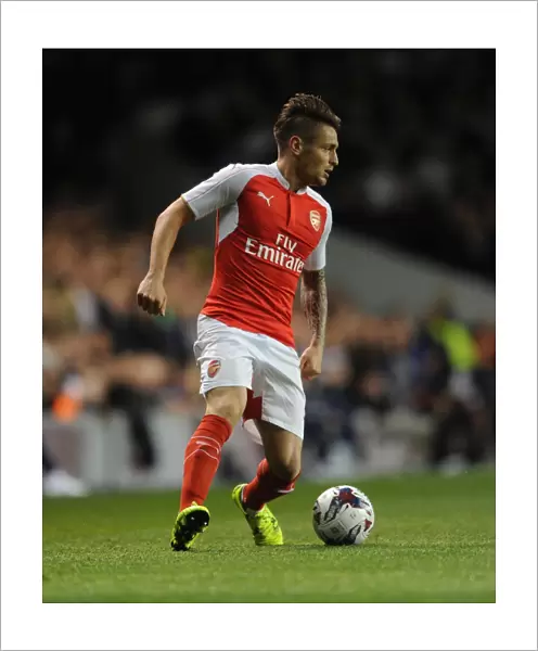 Mathieu Debuchy (Arsenal). Tottenham Hotspur 1: 2 Arsenal. Capital One Cup. 3rd Round
