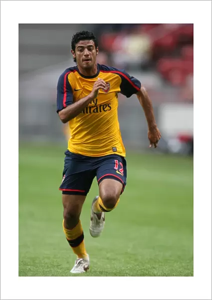 Carlos Vela in Action for Arsenal Against Sevilla at the Amsterdam Tournament, 2008