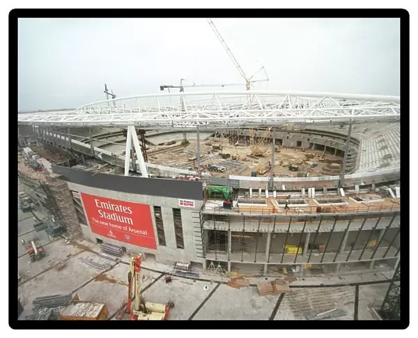 A Bird's Eye View of Emirates Stadium: Construction Progress