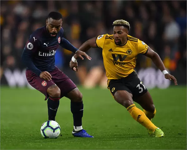 Lacazette vs Traore: Wolverhampton Wanderers vs Arsenal FC, Premier League Showdown (2018-19)