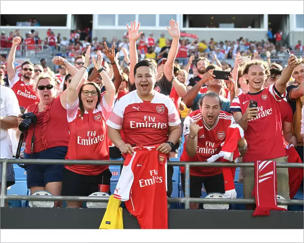 Arsenal Fans Gather in Charlotte for Arsenal vs. ACF Fiorentina at 2019 International Champions Cup