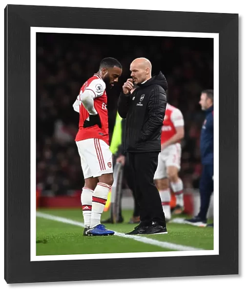 Arsenal's Interim Coach Freddie Ljungberg Leads Team at Emirates Stadium (Arsenal vs Brighton, 2019-20)