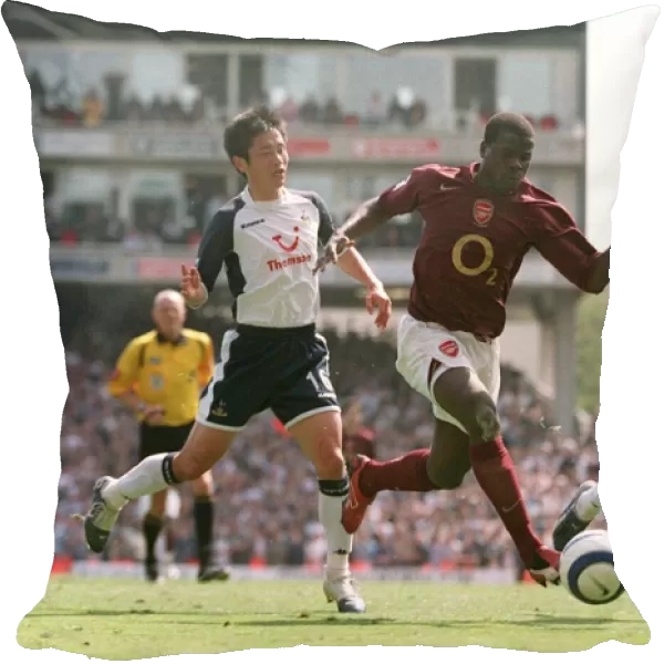 Emmanuel Eboue (Arsenal) Young-Pyo Lee and Michael Carrick (Tottenham)