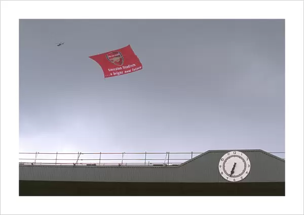 Emirates banner. Arsenal 4: 2 Wigan Athletic