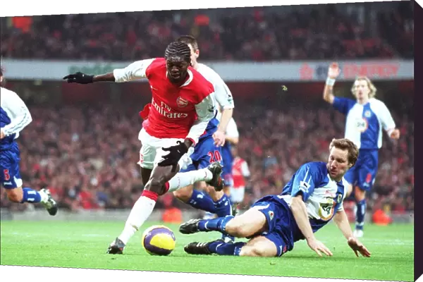 Emmanuel Adebayor (Arsenal) Andy Todd (Blacburn)
