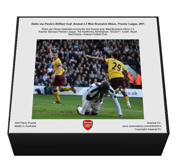 Robin van Persie's Brilliant Goal: Arsenal 2-2 West Bromwich Albion, Premier League, 2011