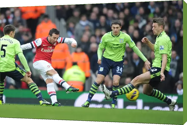 Santi Cazorla Scores Stunner: Arsenal vs. Aston Villa, Premier League 2012-13