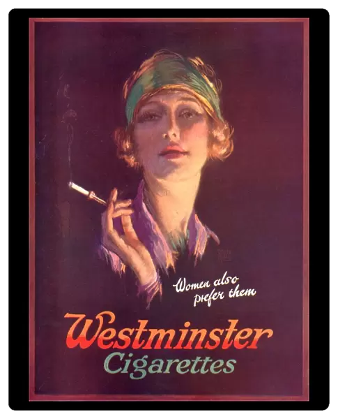 Westminster 1930s UK cigarettes smoking