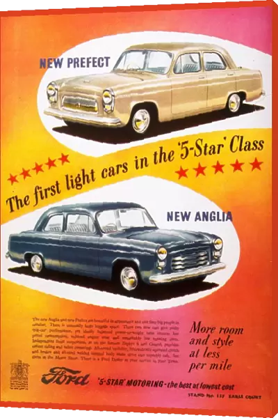 Ford Prefect  /  Ford Anglia 1950s UK cars