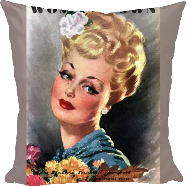 Womans Own 1946 1940s UK womens magazines portraits glamour flowers