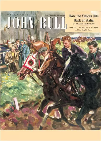 John Bull 1949 1940s UK horses racing magazines