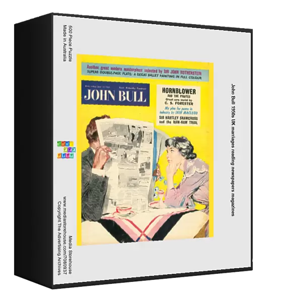 John Bull 1950s UK marriages reading newspapers magazines