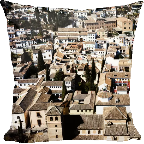 A view of the rooftops of Granada in Spain