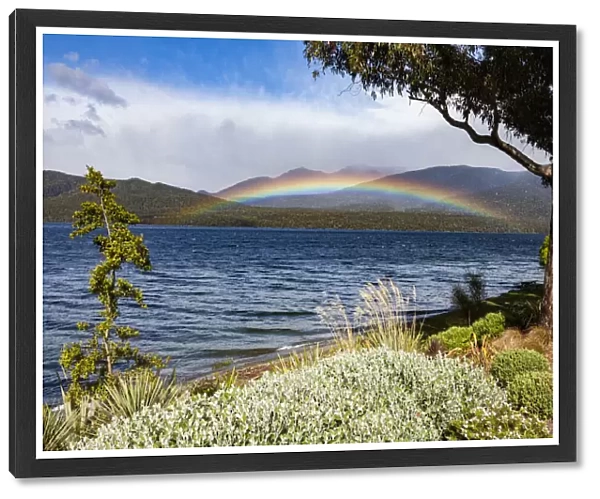 A rainbow at Te Anau in Southland, New Zealand