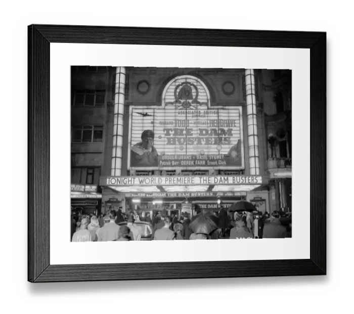 Framed Print : The Dam Busters UK Premiere Print Framed Print : The Dam Busters UK Premiere Print