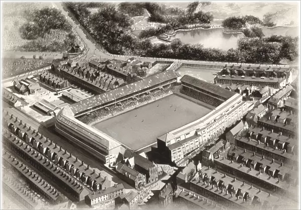 Goodison Park Art 1955 - Everton