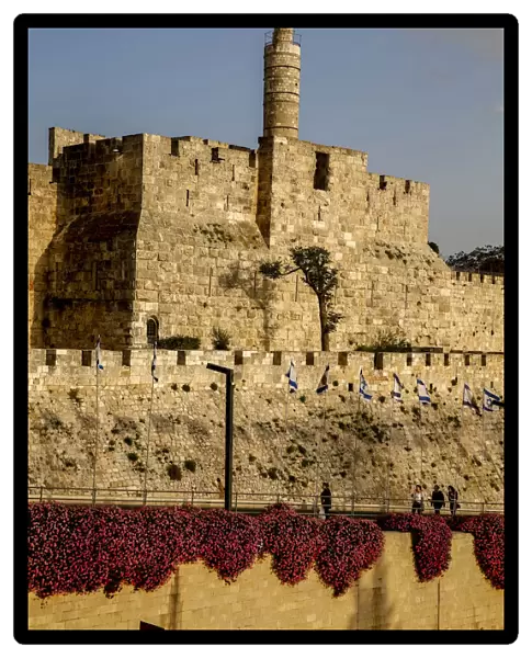 Old city walls, Jerusalem, Israel. City of David