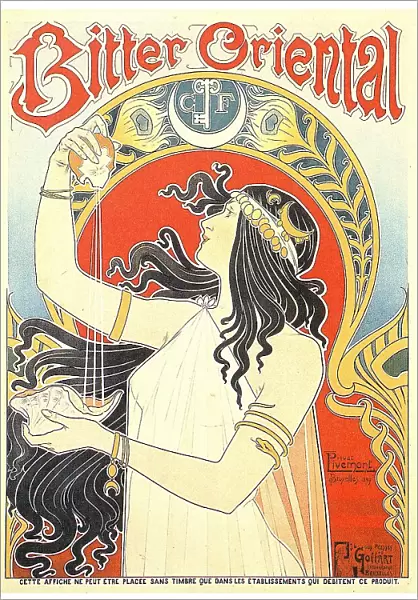 Belgium: Bitter Oriental'Art Nouveau advertising poster, Henri Privat-Livemont, 1897