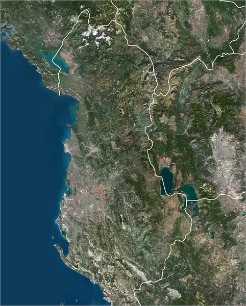 Albania with borders