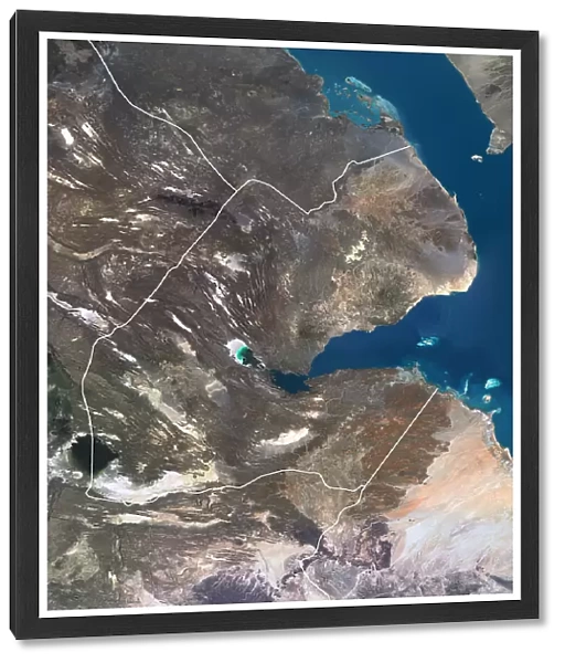 Djibouti with borders