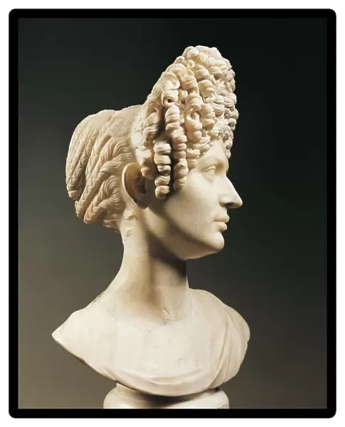 Head of Vibia Matidia (85-165 D. C. ), Flavian dynasty, imperial age, marble