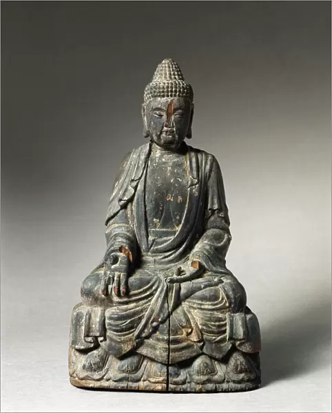 Statuette representing Buddha (late Yuan dynasty - early Ming dynasty), sandal wood