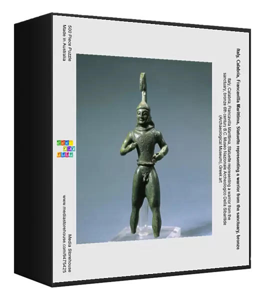 Italy, Calabria, Francavilla Marittima, Statuette representing a warrior from the sanctuary, bronze