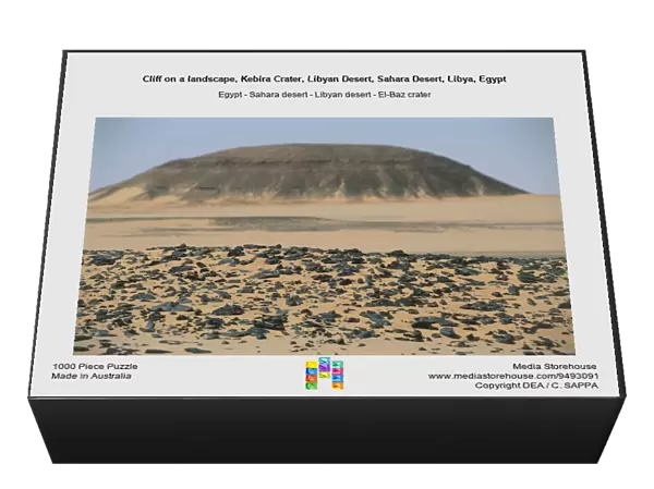 Cliff on a landscape, Kebira Crater, Libyan Desert, Sahara Desert, Libya, Egypt
