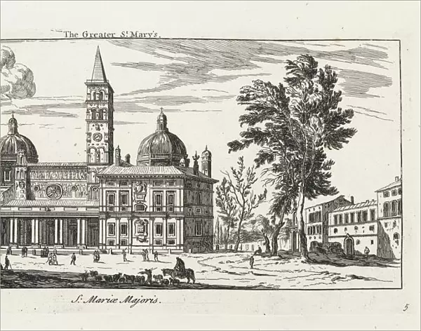 Italy, Rome. Basilica of Santa Maria Maggiore, engraving, 1776